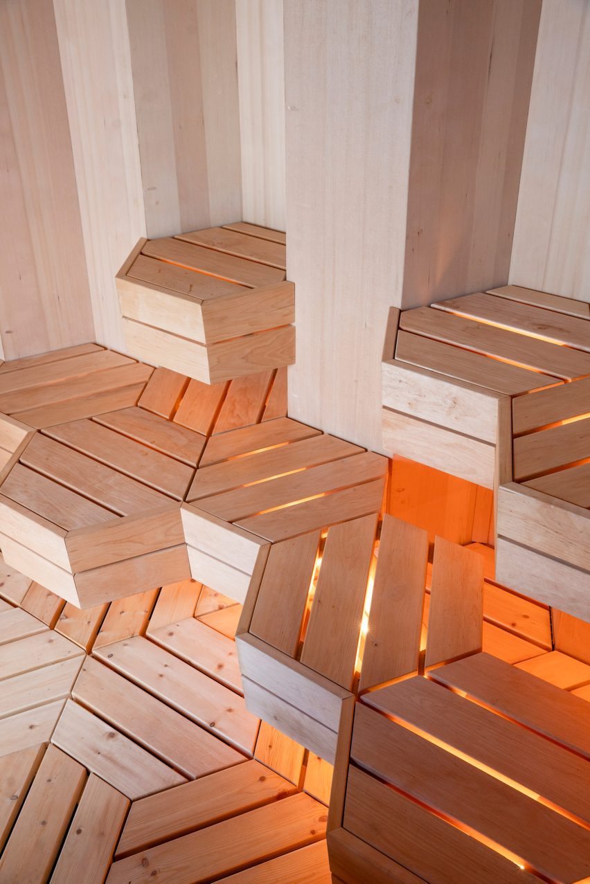 Crystal Sauna by Bigert & Bergstrom seating