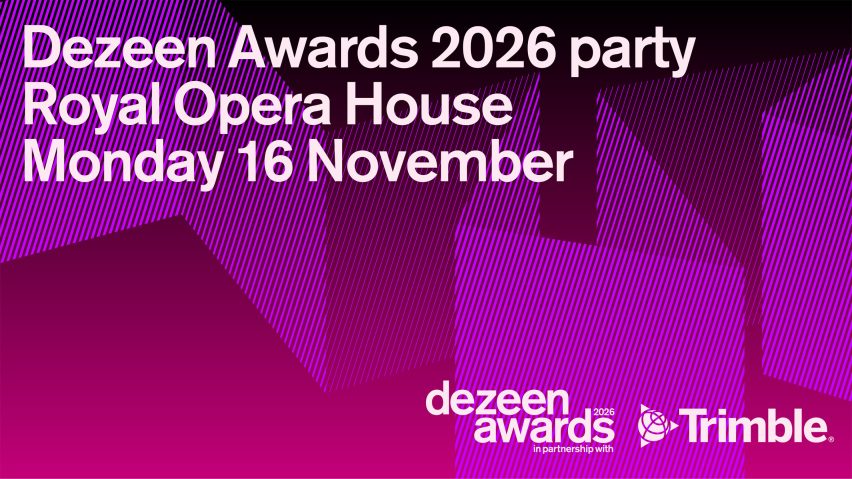 Graphic for Dezeen Awards 2026 party