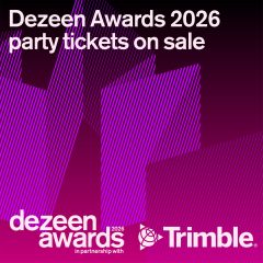 Graphic for Dezeen Awards 2026 party
