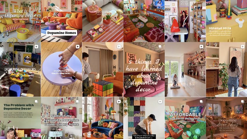 Dopamine decor on Instagram