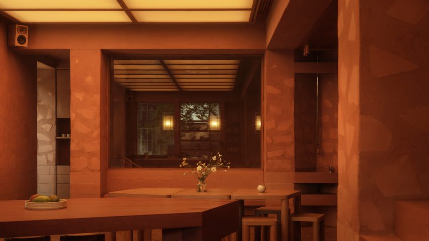 Interior of Cup of Joy