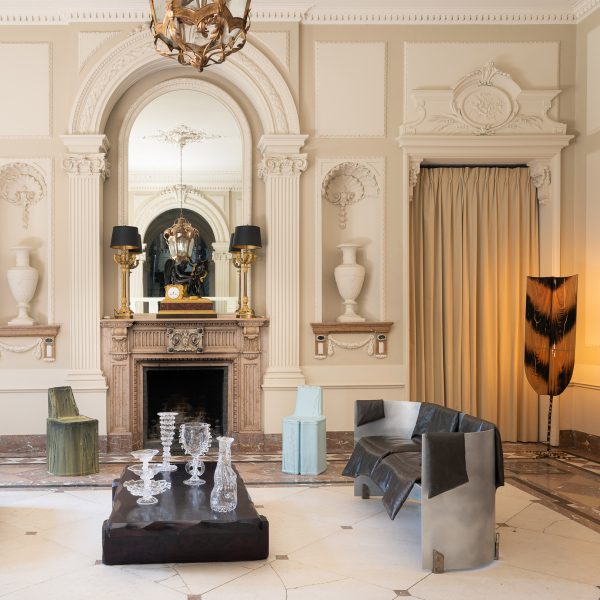 Entrance lobby for God Speed exhibition by Uppercut at Chateau de Spycker