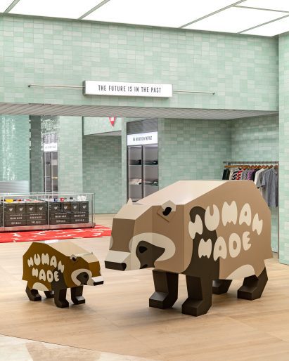 Tanuki sculptures