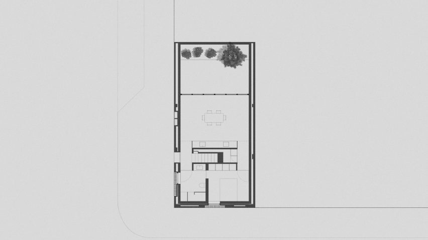 Plan of Casa Nido by Iterare Arquitectos