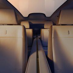 Jaguar Type 01 electric car interior