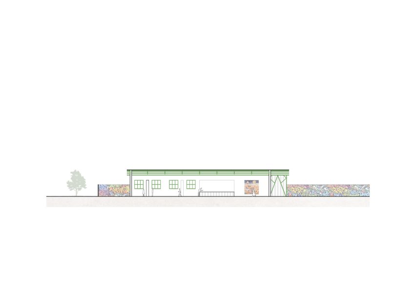 Section of Šmeral Art Factory by KOGAA