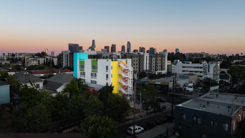 Loma Verde colourful apartments LA