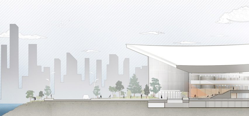 Section of Xi’an Public Library by HONG Designworks