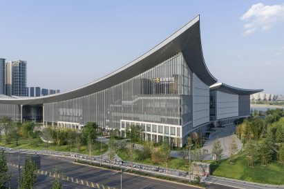 Exterior view of cultural centre by HONG Designworks