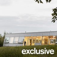 Modular home with sloping facade by Papundekl Architects