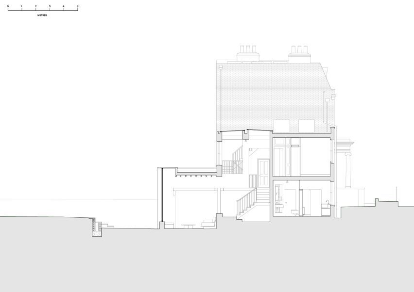 Section of De Beauvoir Townhouse by Mosley Thorold