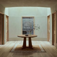 Guesthouse with wooden table