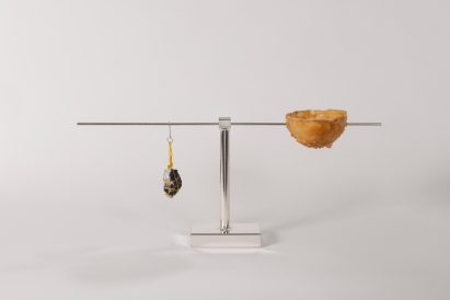 A scale with rubber details