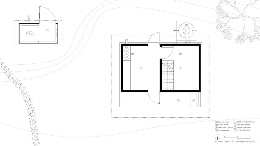 Ground floor plan of Star Homes in Tanzania