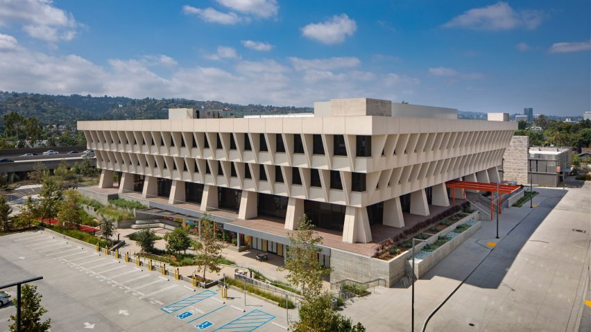 Sunkist brutalist office