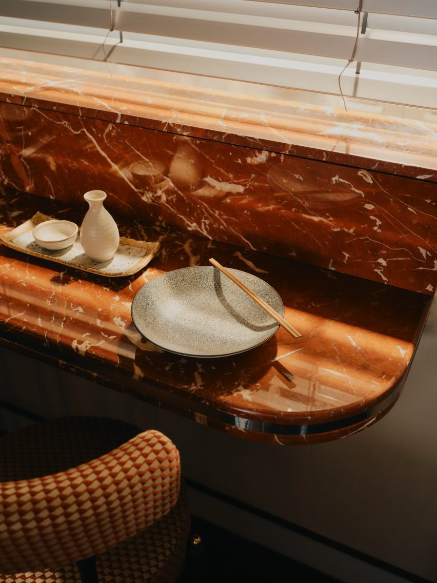 Window seat in Ibasho restaurant in The Dean Munich by Tatjana von Stein