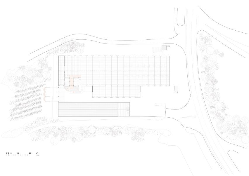 Site plan of Tuvatextil by NUA arquitectures