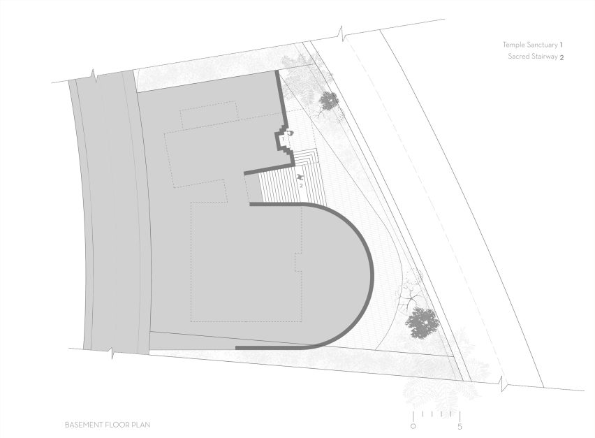 Basement floor plan of Ushas farmhouse