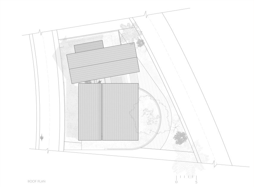 Roof floor plan of Ushas farmhouse