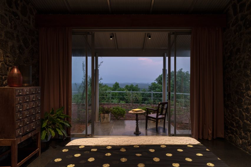 Bedroom interior of Ushas farmhouse