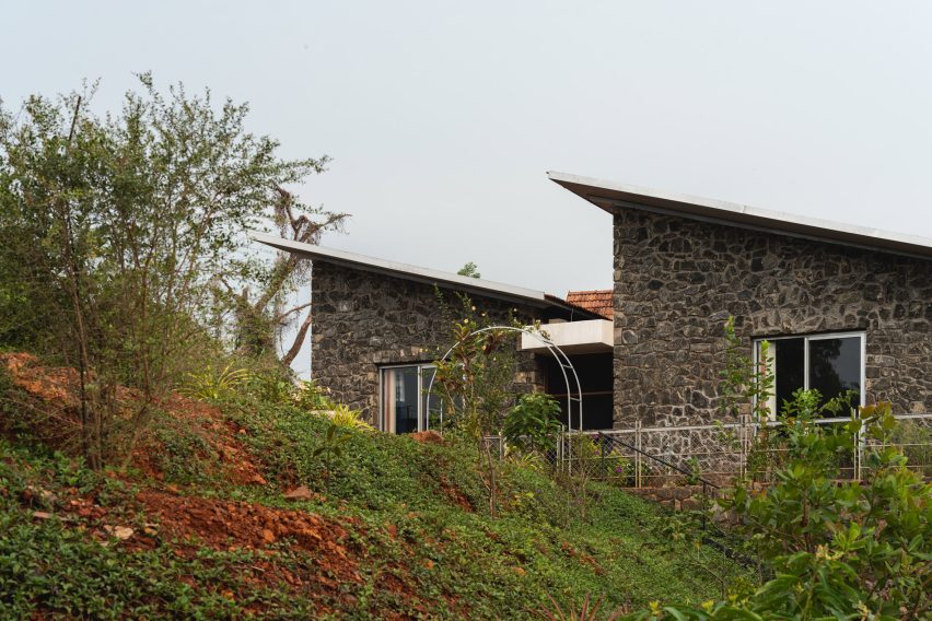 Granite volumes of Ushas farmhouse