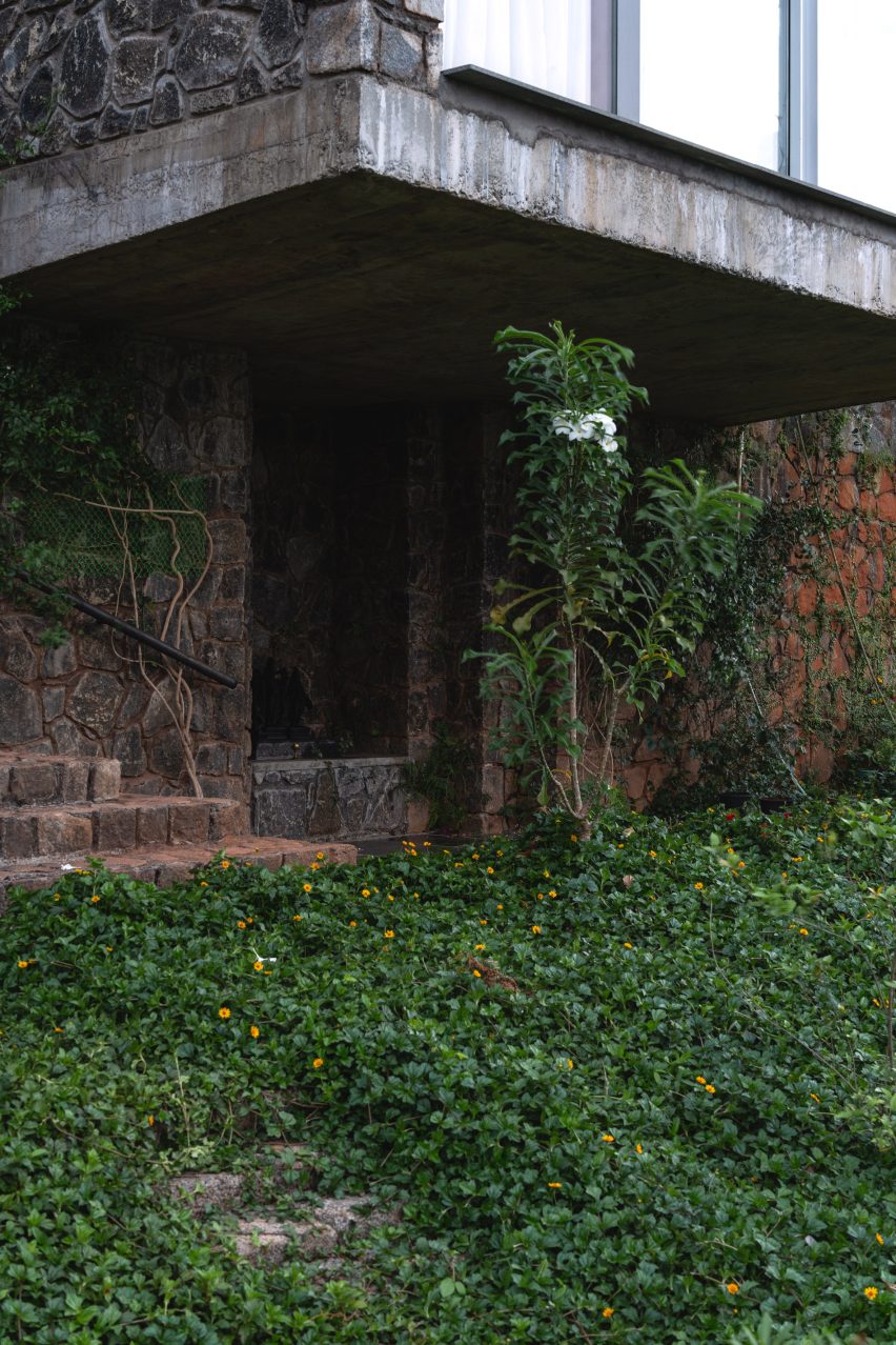 Open-air temple beneath Ushas farmhouse