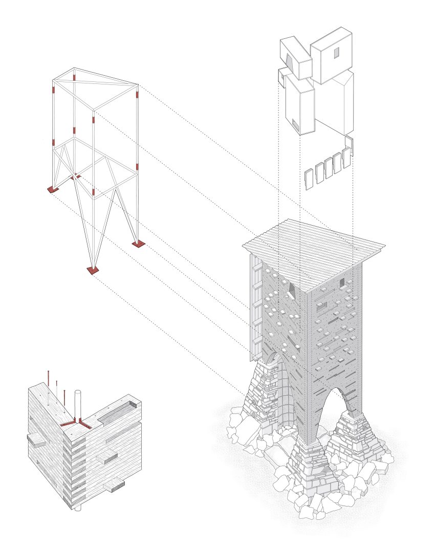 Wildlife Tower at Honeygar Farm by Pearce+ plans