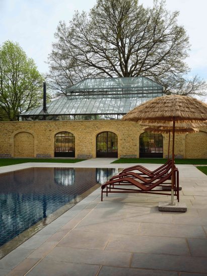 Swimming pool at The Newt by Richard Parr Associates