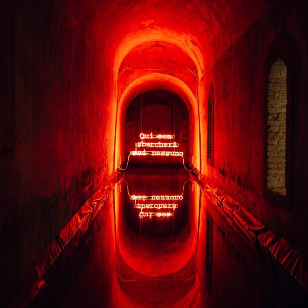 Photo of installation at Biennale dello Stretto