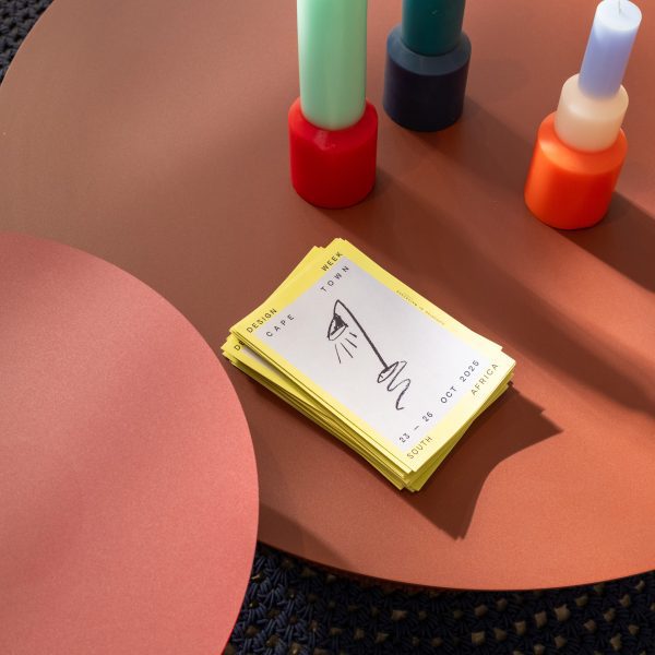 Photo of table with leaflets on it
