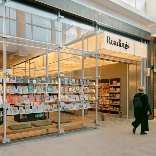 Recycled Book Lantern for Readings Bookstore by Edward Linacre Studio