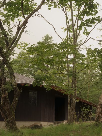 Charred-wood house