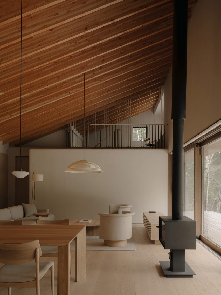 Living room with mezzanine