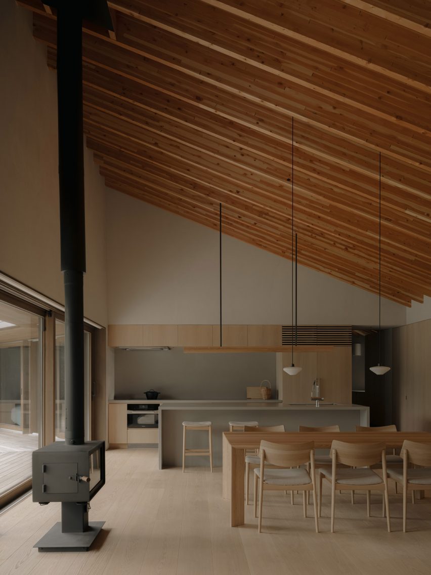 High ceiling in Japanese house