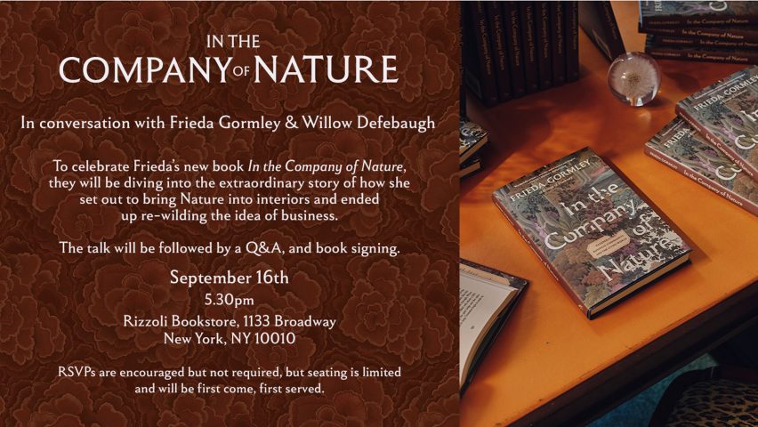 Graphic for In the Company of Nature – In conversation with Frieda Gormley and Willow Defebaugh