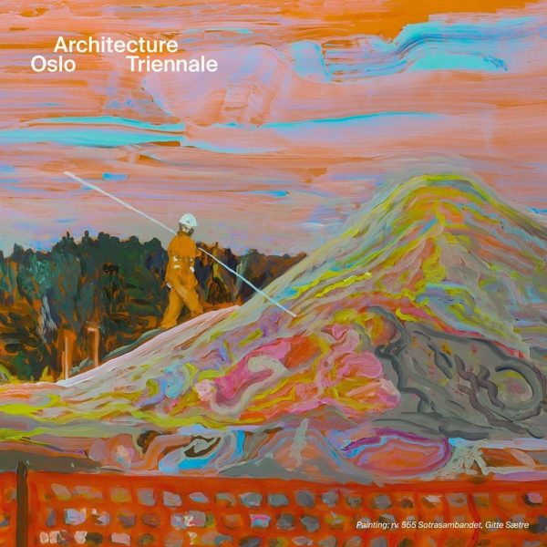 Painting of person on a hill with text overlay