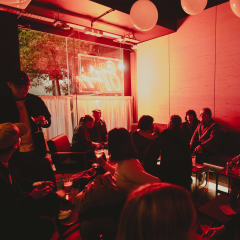 Bar Shrimp uses laser-etched acoustic panels to balance music and conversation