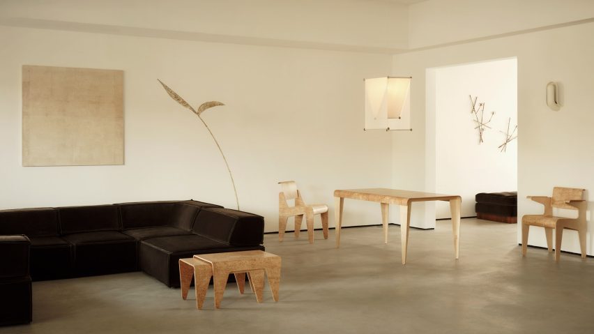 Interior of design gallery Béton Brut
