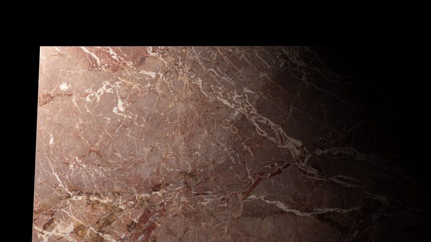 Breccia Rosa 4D tile by Iris Ceramica