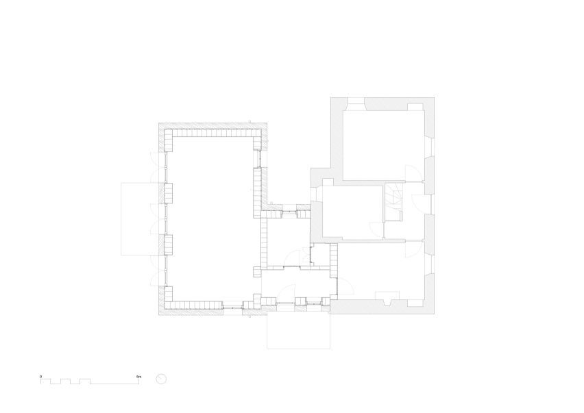 Ground floor plan of Cairngorm Cottage by Architecture Office