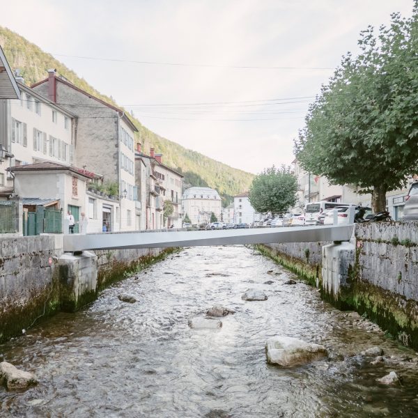 Petit Quai Footbridge, Morez, France, by À Part Architectes