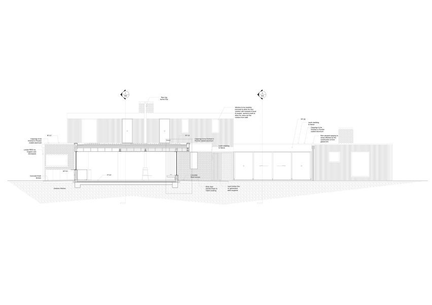 Section of Druim Extension by RX Architects