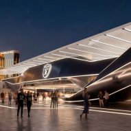 Grimshaw Allegiant Stadium plaza rendering