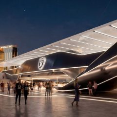 Grimshaw Allegiant Stadium plaza rendering