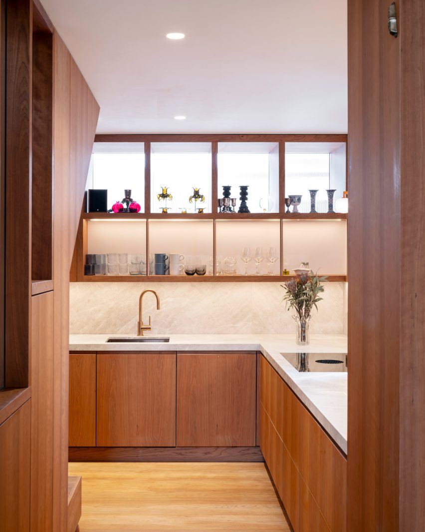 Kitchen inside Hampstead Town House by Hayhurst and Co