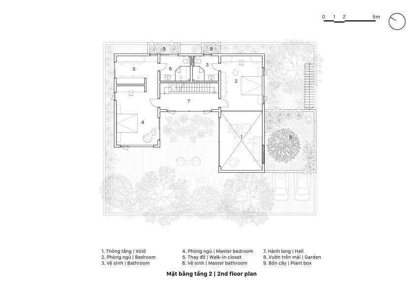 Plan of House K by HGAA