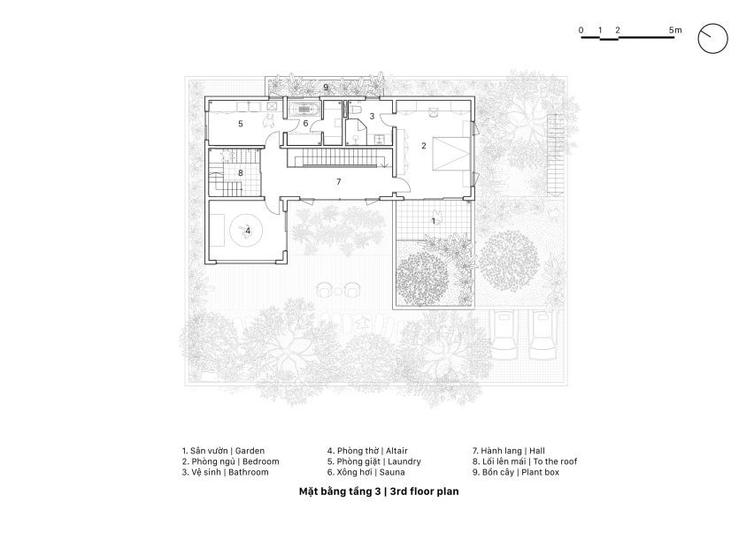 Plan of House K by HGAA