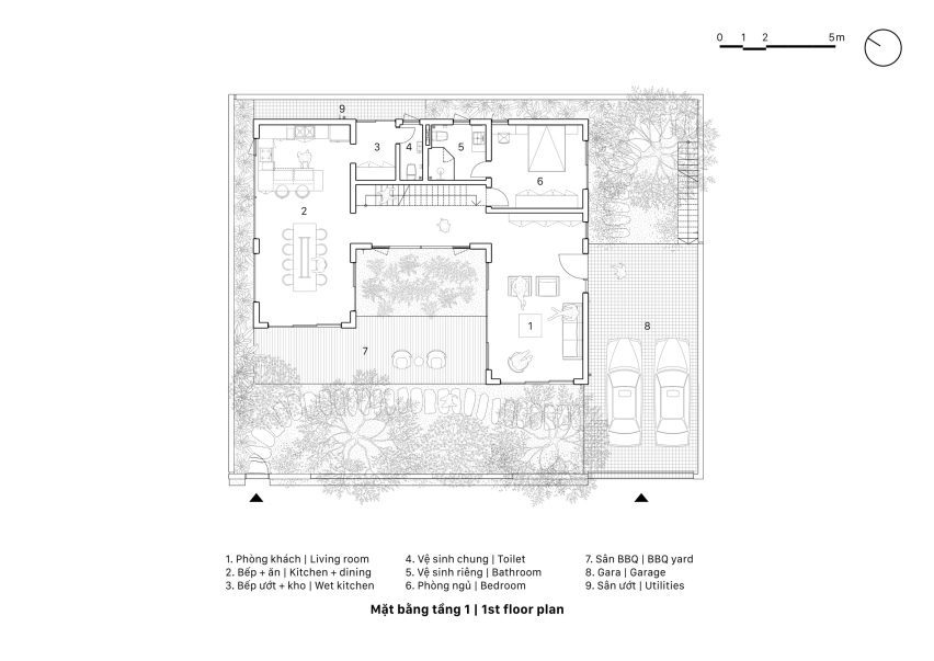 Plan of House K by HGAA