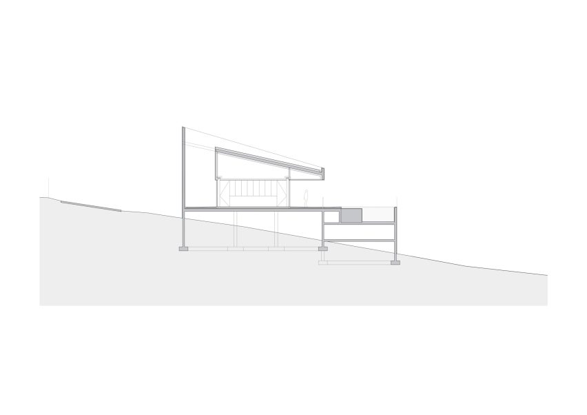 Section of House in Las Rozas by Fran Silvestre Arquitectos