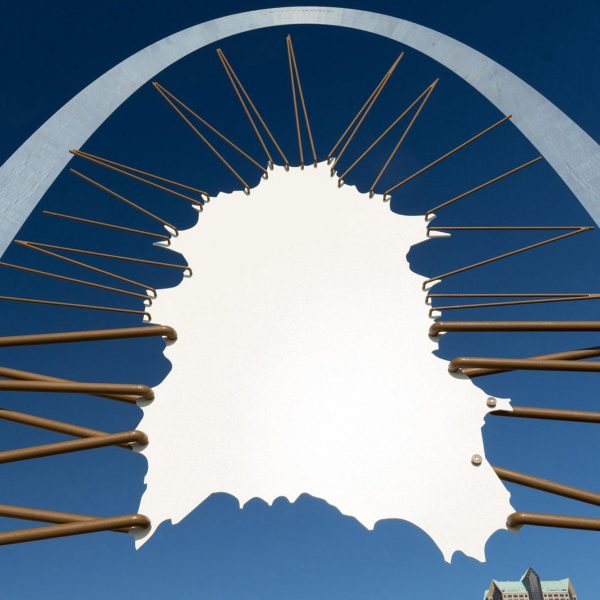 Counterpublic Gateway arch installation